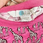 NEW Boden Size 6 Georgia Pink Novelty Giraffe Print Short Sleeve T Photo 6