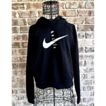 Nike NWT 2017 Oversized Hoodie Women's Medium Black Swoosh Just do It Fl… Photo 4