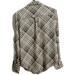 Rue 21  Plaid Button-Up Blouse - Tan and‎ Black Photo 1