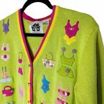 Storybook Knits Beach Fashion Button Cardigan Small Green Photo 1