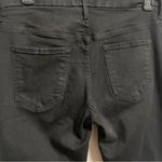 MOTHER High Waisted Looker Ankle Fray Jeans in Guilty Glitter Racer Size 29 Black Photo 5