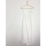NA-KD NWT Soft Cotton Tie Back Midi Dress Size XL Ivory Gauzy Oversize Lagenlook Photo 2
