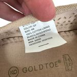 Gold Toe Beige Tan Eyelet Cutout Slip On Comfort Cushioned Platform Shoes Size 9 Photo 5