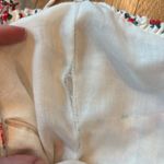 ZARA  Tank Tie Strap Linen Floral Babydoll Blouse Size Medium Photo 5