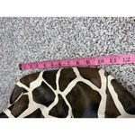 Giraffe Print Faux Leather Satchel Tote Bag Brown Handles Women’s Photo 6