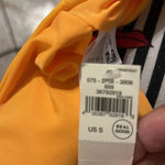 Aerie AE  Crossover Keyhole Halter Bikini Top Orange Bright Swimsuit Small Photo 4