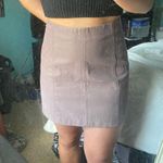 Free People Purple Leather Skirt Photo 0