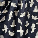 Boden USA Boden Navy Bird Print Phoebe Jersey Knit Stretch Cotton Dress w/Pockets WW202 Photo 7