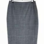 Houndstooth Escada Black White Green Pencil Skirt size 4/34 Photo 0