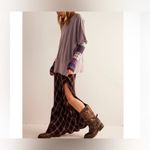 Free People NWT We the Free Nina Tee - quail orchid purple grey - XL Photo 5