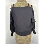 Vintage Mondi West Germany Size 36 Women Top Sweater Cutout Shoulder Black Retro Photo 1