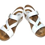 Euro soft by sofft Women's White Wedge Sandals Size 8 Photo 1