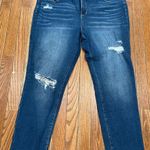 Energie  Dark Blue Distressed Boyfriend Jeans Photo 0