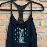 American Eagle American‎ Eagle Dress Womens Small Black Embroidered Crochet Back Sleeveless Y2K Photo 1
