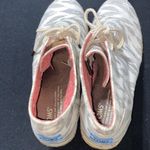 Toms  WO SIZE 9.5 ESPADRILLE 3” WEDGE SHOES GRAY CREAM DESIGN CLEAN LACE  UP Photo 8