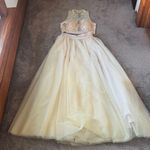 Ivory Two Piece Prom Set Size M Photo 0
