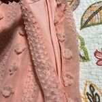 &merci &merci women’s size medium keyhole back Swiss dot dress lined light blush pink Photo 7