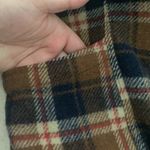 Woolrich  womens small full zip jacket plaid wool schaket lined orange blue outer Photo 9