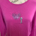 Hue Pink Long Sleeve Large Sleepwear Pajama Top Photo 4