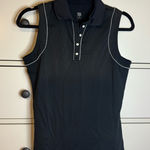 TAIL Activewear Black Sleeveless Golf Tennis polo tank top Photo 0