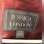 Jessica London  Women's 100% Leather Jacket plus Size 20W full zip up lined Photo 4