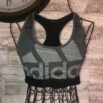 Adidas  bra gray black and white sports bra active wear sports wear fit like a SM Photo 0