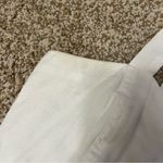 Madewell Button Front Tank Dress White Linen Blend Size 8 Photo 11