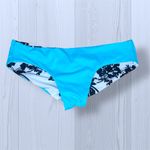 Women’s Hawaiian Tropical Reversible Scrunched Bikini Bottoms Blue Photo 6