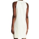 Theory White Nallane Light Poplin Dress Size 0 V-neck shift dress Photo 2