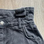 Topshop Women's  Black Denim shorts Sz 4 Photo 4