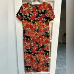 Kathie Lee Collection Vintage  | Floral Sheath Midi Dress Size 12 Large L Photo 1
