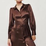 Reformation 💕💕 Catalina Silk Dress ~ Cafe 8 NWT Photo 2
