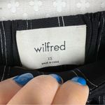 Wilfred  Black White‎ Striped Tie Waist Wide Leg Pants Photo 4