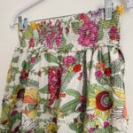 Love the Label Tiered Floral Mini Skirt Size Large Smocked Waist Pink Photo 3