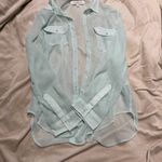 Abercrombie & Fitch  sheer button up size medium Photo 1
