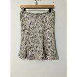 French Connection  Vintage‎ Floral Print A Line Midi Skirt Button Side SILK Photo 3