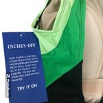 Woman Within NWT  High Neck Color Block Swimsuit Sz 16W Black/Green Photo 4