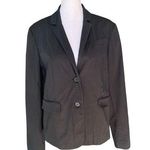 Norma Kamali  - Single Breasted Two Button Black Blazer Sz 10 Photo 0