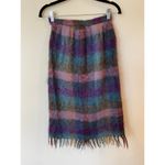 Jeanne Delahaye Vintage Mohair Vest with Matching Skirt Purple Size Small Photo 2