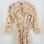 MOTHER The New To Town Shirt Dress Mini Cotton Goodbye Horses Size Small NEW Photo 5