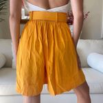 Tracy Evans Vintage Yellow High Waisted Shorts Photo 1
