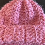 Hand crocheted Womens beanie by Freckle Love Pink Photo 2
