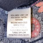 Loft Petites Linen Blend Primavera Floral Strawberry Fringe Shorts Photo 6