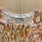 Liverpool Jeans Company Liverpool Abstract Print Sweater Large Pullover Viscose Nylon Blend Gold White Photo 1