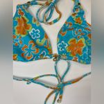 LA Hearts by PacSun Tropical Spring Charm Side Tie Bikini Top‎ Size M Orange Size M Photo 2