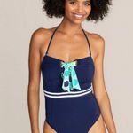 Trina Turk ππ Made in the Shade Bandeau One-Piece Swimsuit Lace Up 0 NWT Photo 1