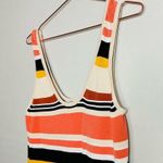 RONNY KOBO Latice Rustic Red Pink Striped Sleeveless Beach Midi Dress Size XL Photo 3