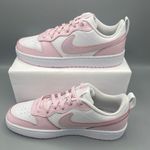 Nike Court Borough Low 2 SE (GS) Big Girl' Shoes Color White/Pink Foam Photo 1
