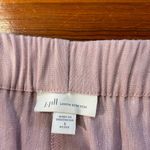 J JILL Women's Preppy Pink Linen Blend Stretch Button Ankle Pants Photo 8