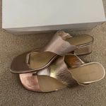 Marc Fisher Bronze Leather Heeled Sandals Photo 1